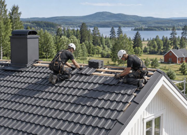 Taklaggare – hantverkare i arbete