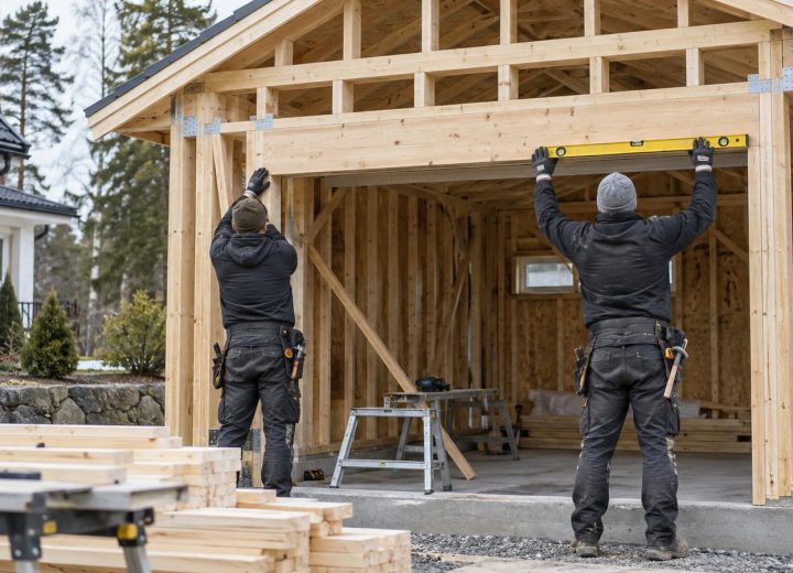 Attefall garage hantverkare garage