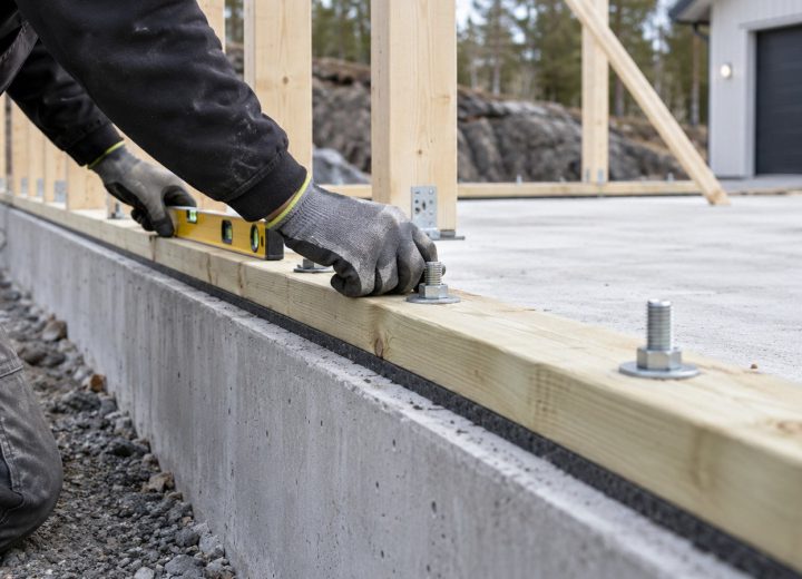 Attefall garage arbete grund
