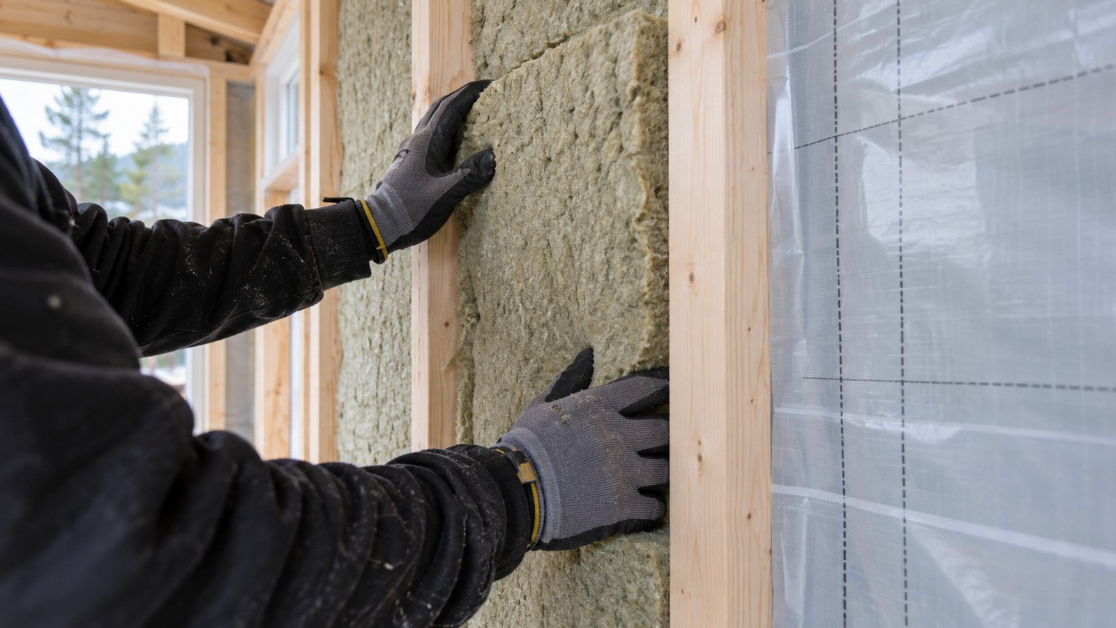 Attefall garage arbete isolering