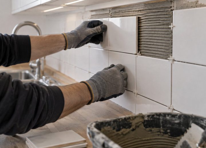 Kok arbete kakel