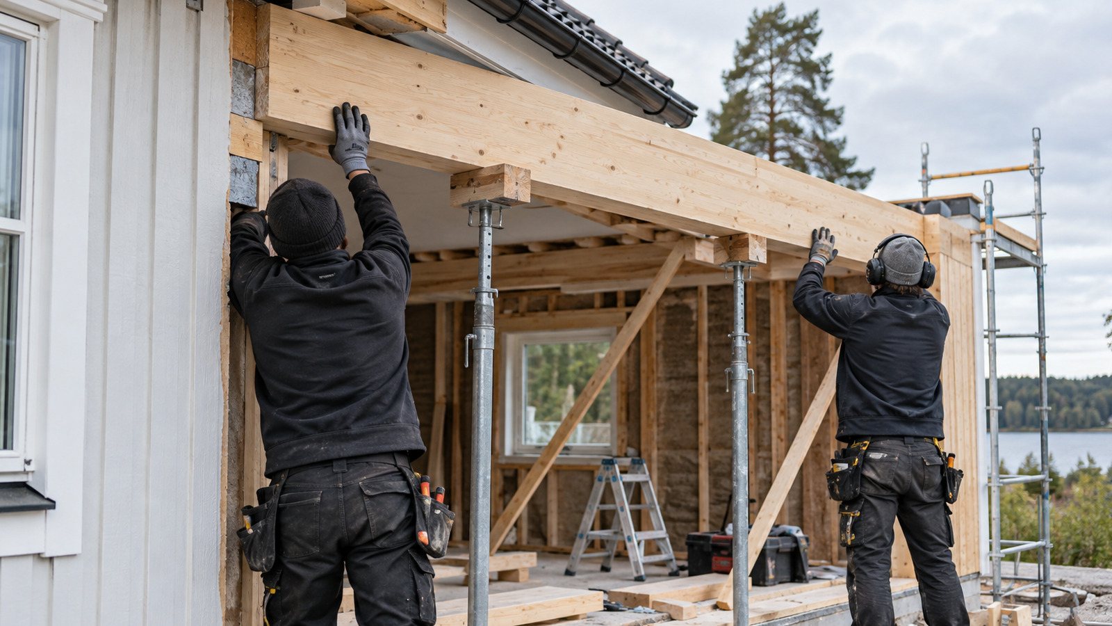 Tillbyggnad hantverkare balk