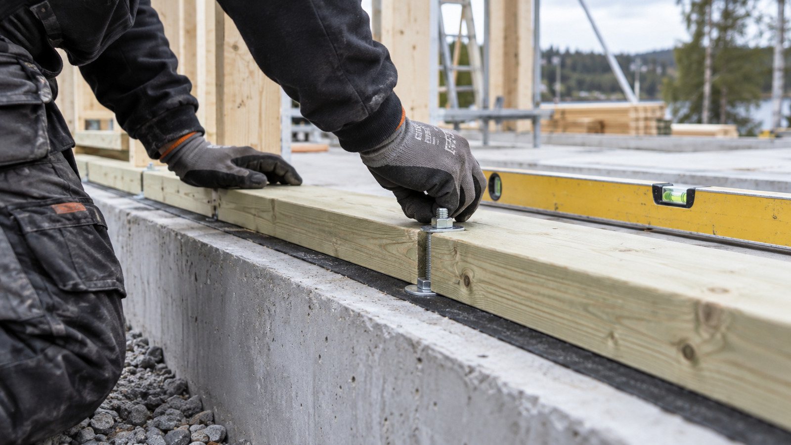 Tillbyggnad arbete grund