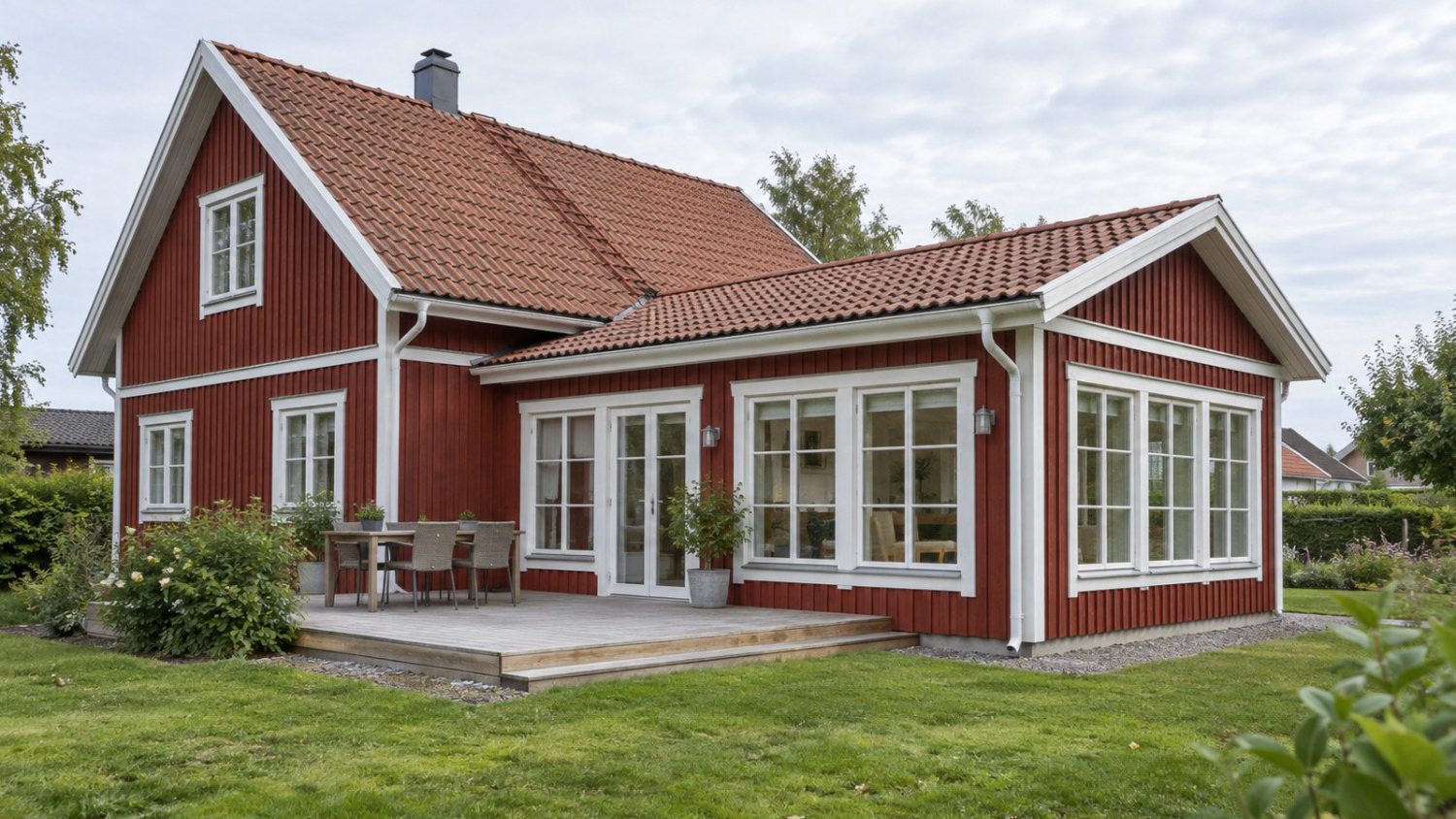 Tillbyggnad projekt rod villa