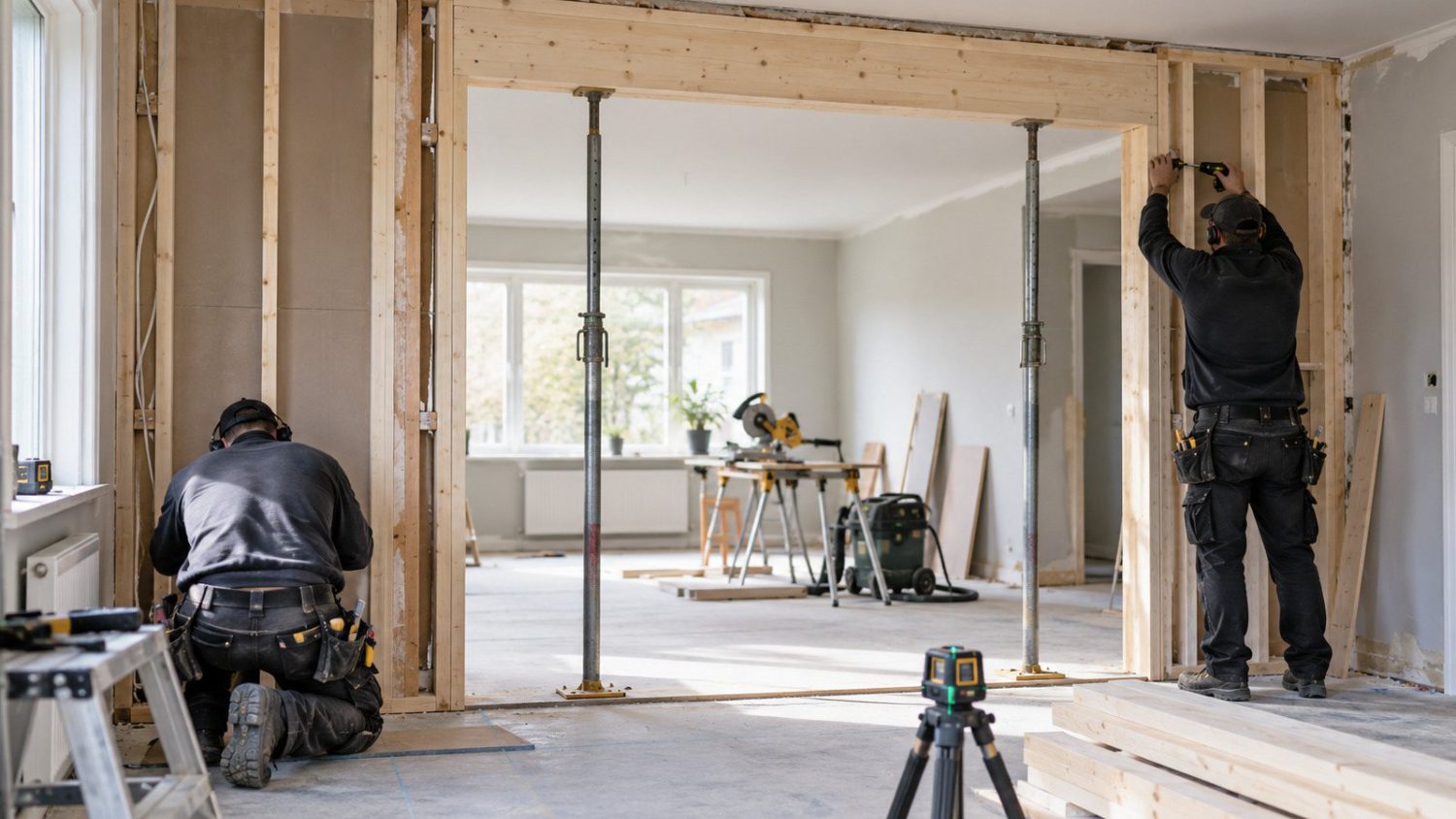 Totalrenovering hantverkare ombyggnad