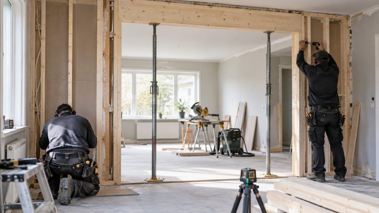 Totalrenovering hantverkare ombyggnad