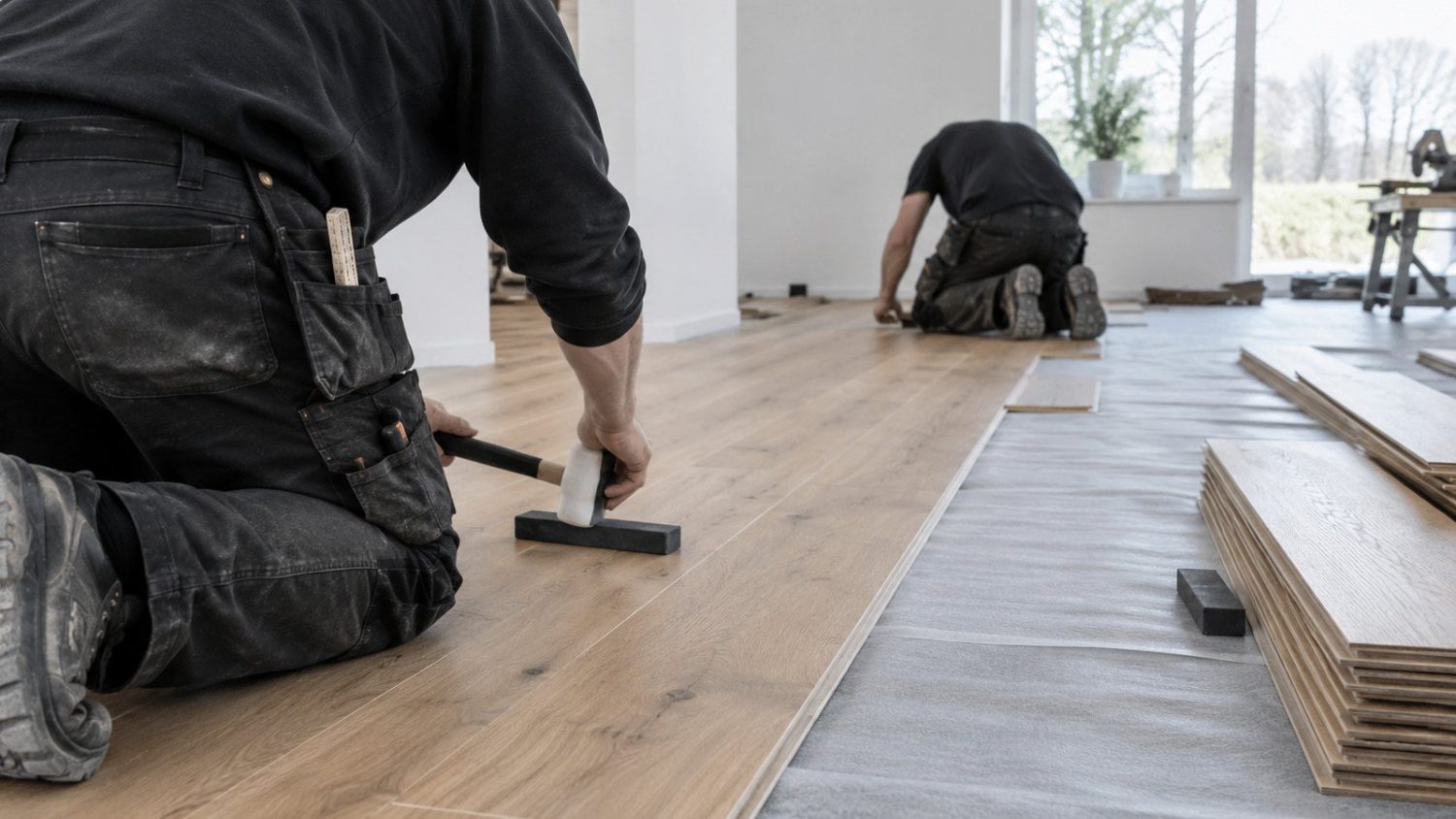 Totalrenovering hantverkare golv